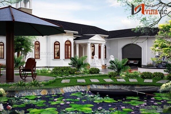 10+ mẫu biệt thự 1 tầng 3 phòng ngủ đẹp, đẳng cấp nhất