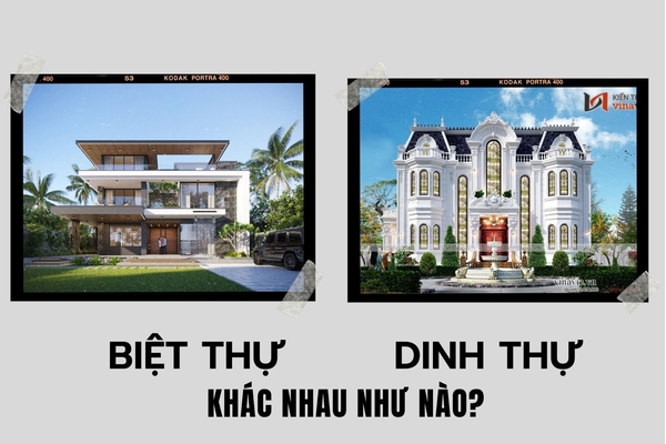 Biệt thự và dinh thự khác nhau như thế nào?