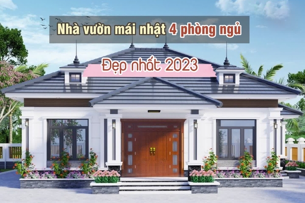 Top 20 mẫu nhà vườn mái nhật 4 phòng ngủ đẹp nhất 2024