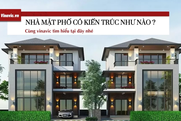 Nhà ở mặt phố có kiểu kiến trúc như thế nào?