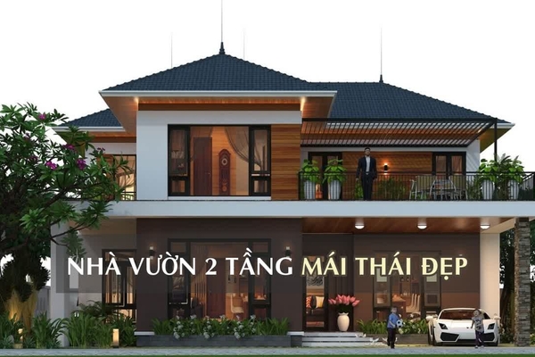 (View) 27 Mẫu biệt thự nhà vườn 2 tầng mái thái vạn người mê