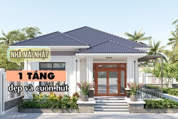 Top 25 mẫu nhà mái nhật 1 tầng đẹp và cuốn hút nhất