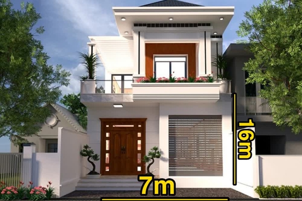 11 Mẫu thiết kế nhà rộng 7m dài 16m Đẹp, Hiện Đại, Giá Rẻ