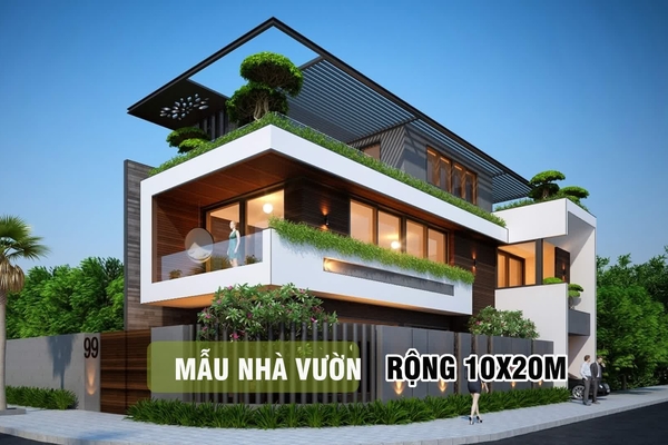 Đã mắt với 15 mẫu thiết kế nhà vườn 10x20m ai nhìn cũng mê