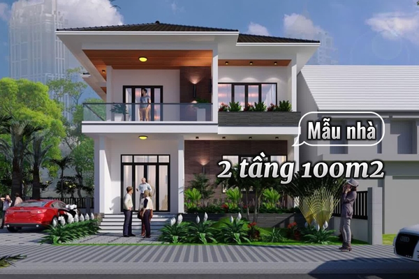 21+ Mẫu biệt thự 2 tầng hiện đại 100m2 đẹp ngỡ ngàng