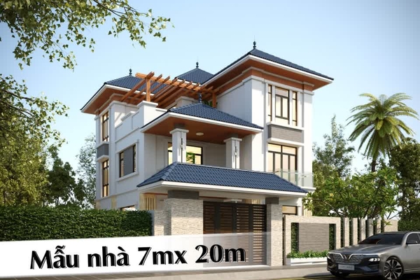 Top 25 Mẫu thiết kế nhà ngang 7m dài 20m trẻ trung năng động