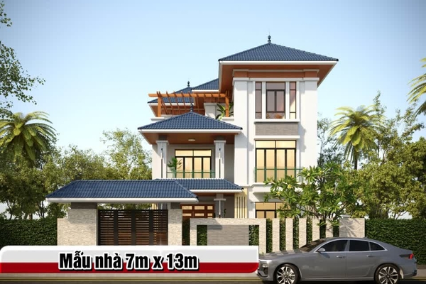 23 Mẫu thiết kế nhà rộng 7m dài 13m tinh tế và sang trọng nhất