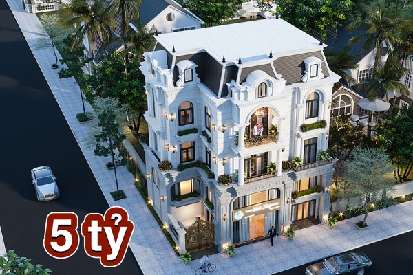 TOP 11 Mẫu biệt thự 5 tỷ đẹp sang trọng xứng đáng để xây dựng