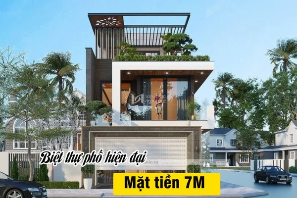 25 Mẫu thiết kế nhà phố mặt tiền 7m hiện đại và sang trọng nhất