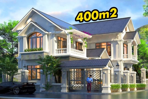 27 Mẫu thiết kế biệt thự 400m2 nhà vườn nghỉ dưỡng sang trọng nhất