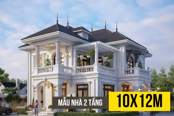 Chia sẻ 19 mẫu nhà 10x12m 2 tầng thiết kế hiện đại tiện nghi nhất