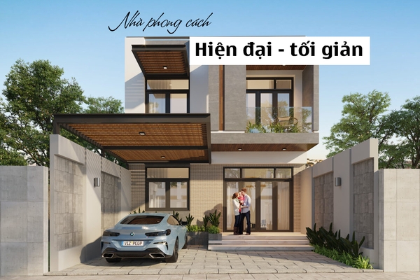 37 Mẫu nhà phong cách hiện đại tối giản đẹp xu hướng mới 2024