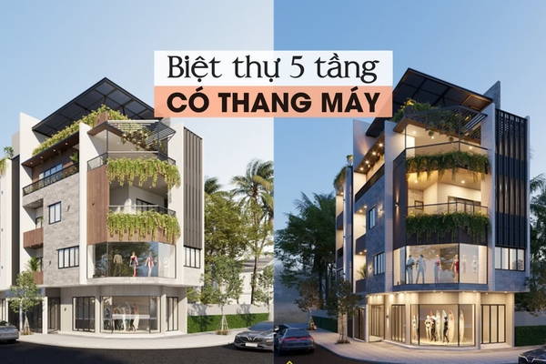 25 Mẫu thiết kế nhà 5 tầng có thang máy hiện đại không thể bỏ qua