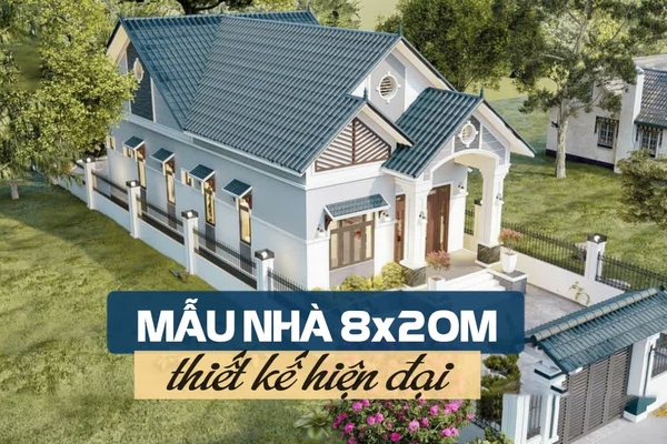Giới thiệu 39 mẫu nhà 8x20m đẹp thiết kế hiện đại, nổi bật nhất phố