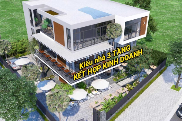 Các mẫu biệt thự nhà 3 tầng kết hợp kinh doanh tiện nghi và khoa học