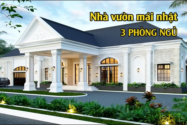 Các mẫu nhà vườn mái nhật 3 phòng ngủ đẹp khiến gia chủ "xiêu lòng"