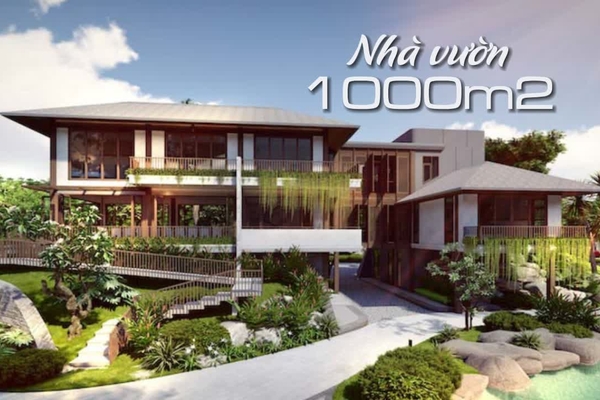 29 Mẫu thiết kế nhà vườn 1000m2 đẹp đúng chất nghỉ dưỡng