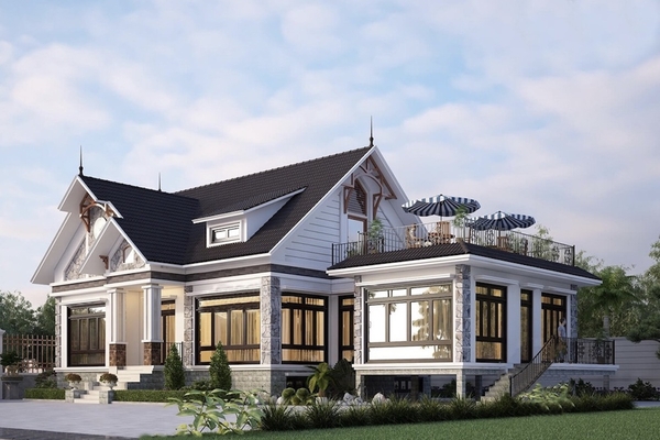 Những mẫu biệt thự vườn 1 tầng hiện đại được xây nhiều nhất