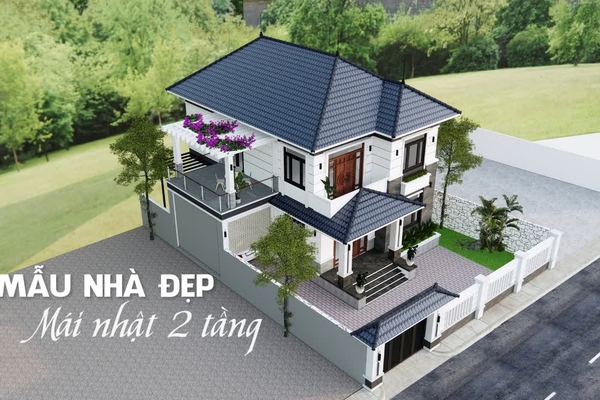 Các mẫu nhà mái nhật 2 tầng đẹp khiến người xem không thể rời mắt