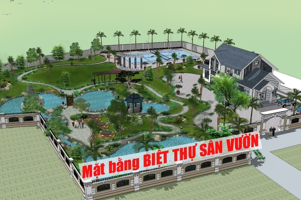 Chia sẻ các mẫu mặt bằng biệt thự sân vườn full bản vẽ