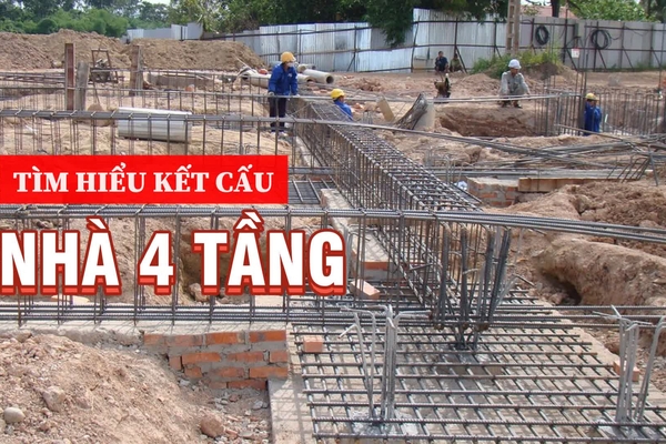 Tìm hiểu kết cấu móng nhà 4 tầng có gì khác biệt so với nhà 2,3 tầng