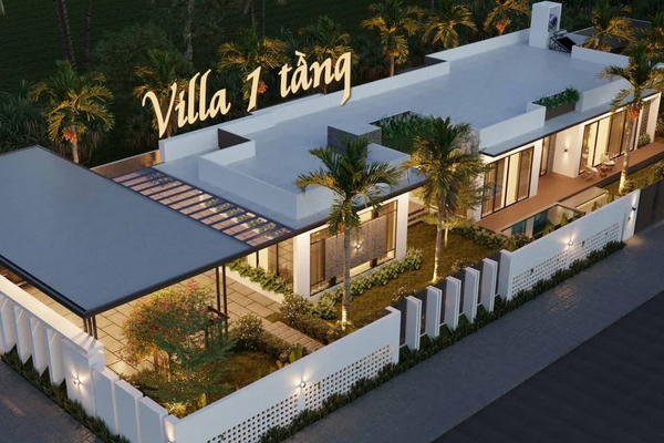 Gợi ý những mẫu nhà villa 1 tầng đẹp đón đầu xu hướng xu hướng 2024