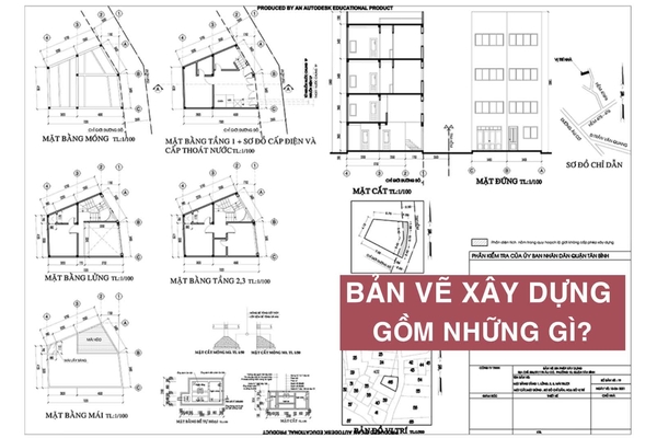 Bản vẽ xây dựng gồm những gì? Có những loại bản vẽ thiết kế nào?