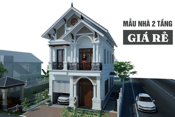Tổng hợp các mẫu nhà 2 tầng giá rẻ mà vẫn đẹp ở nông thôn