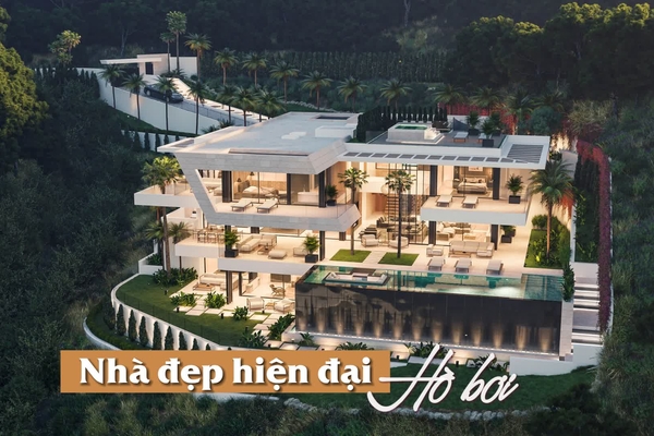 Các mẫu thiết kế nhà đẹp hiện đại có hồ bơi đẹp giành riêng cho bạn