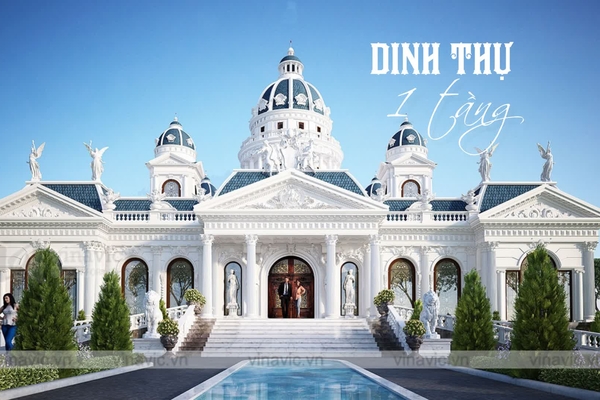 Chiêm ngưỡng top 15 mẫu thiết kế dinh thự 1 tầng Xa Hoa & Lộng Lẫy