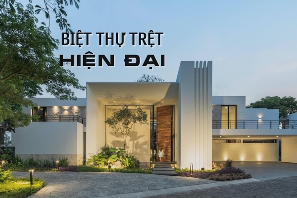 35 Mẫu biệt thự trệt hiện đại sân vườn đẹp ngất ngây
