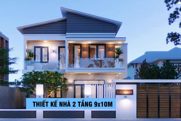 Chia sẻ 25 bản vẽ thiết kế nhà 2 tầng 9x10m đẹp được yêu thích nhất