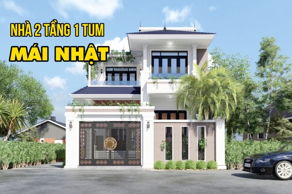Top 55 mẫu nhà 2 tầng 1 tum mái nhật đẹp và giá xây chi tiết