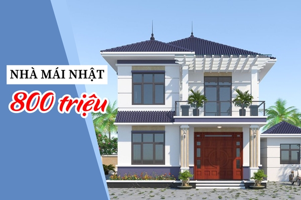 Cực ấn tượng với 35 mẫu nhà mái nhật 800 triệu tiết kiệm chi phí