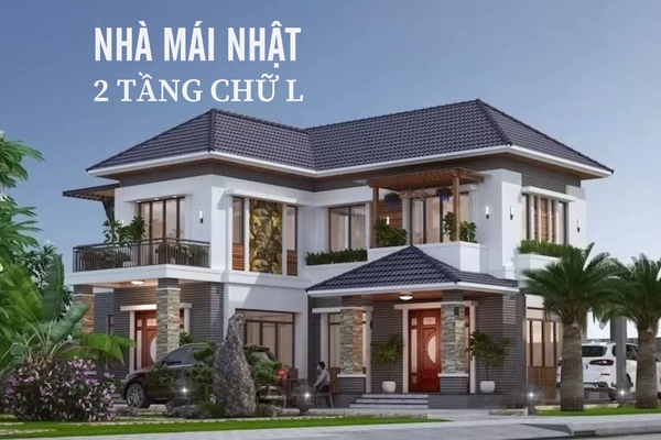 Top 20 mẫu nhà mái nhật 2 tầng chữ l đẹp có kiến trúc ấn tượng