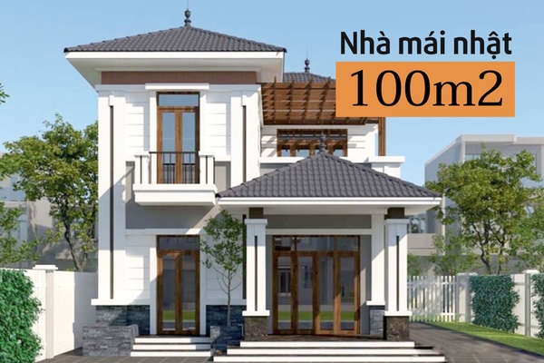 99+ Mẫu nhà mái nhật 100m2 có kiến trúc đẹp thịnh hành năm 2024