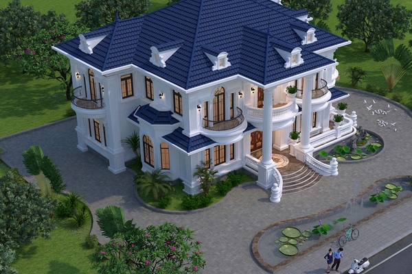 Ấn tượng với các mẫu nhà mái nhật 2 tầng 5 phòng ngủ đẹp tiện nghi