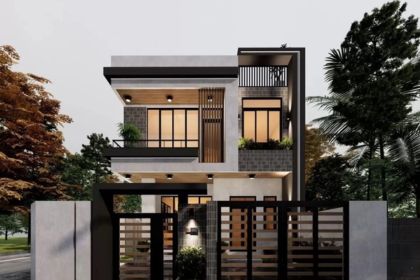 45 mẫu nhà vuông mái bằng trẻ trung thiết kế hiện đại