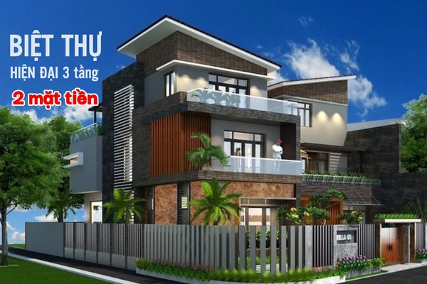 Top 55 biệt thự hiện đại 3 tầng 2 mặt tiền đẹp nhất