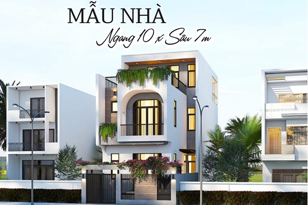 (Xem ngay) 37 mẫu nhà ngang 10m sâu 7m thông thoáng và tiện lợi