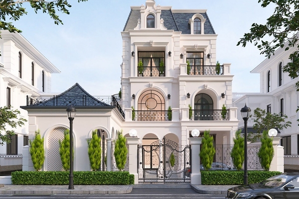 Các giải pháp tiết kiệm chi phí thiết kế nhà phố tân cổ điển mặt tiền 7m