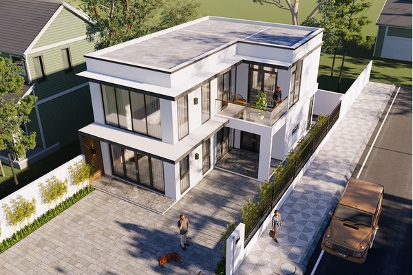 Thiết kế nhà chữ L 2 tầng 80m2: Hướng dẫn chi tiết từ A đến Z