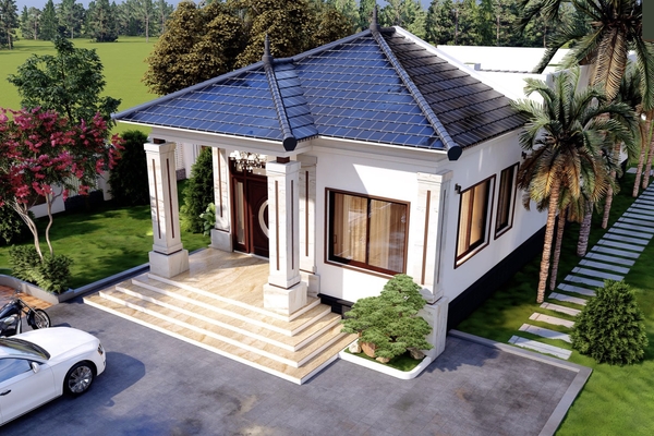 (Hot nhất) 35 Thiết kế nhà 1 tầng 8x16m phù hợp với phong thủy