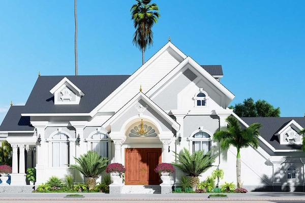 Thiết kế nhà vườn 1.5 tầng phù hợp cho gia đình nhỏ