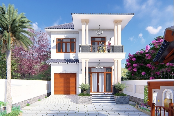 Thiết kế nhà 2 tầng 7x10m hiện đại - gợi ý mẫu đẹp và lưu ý