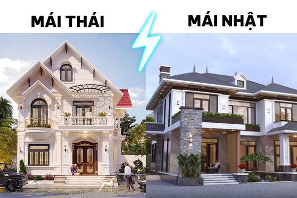 So sánh chi phí mái nhật và mái thái, mái nào tiết kiệm nhất