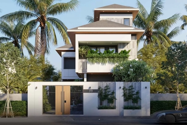 Những mẫu nhà 2 tầng 1 tum hiện đại và tiện nghi nhất