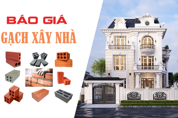 Giá gạch xây nhà 2024 bao nhiêu tiền: Các loại 2 lỗ, 4 lỗ, 6 lỗ