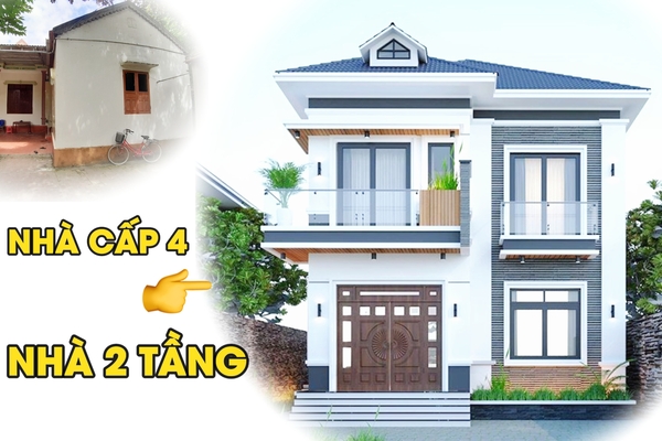 Chi phí sửa nhà cấp 4 thành nhà 2 tầng hết bao nhiêu tiền?