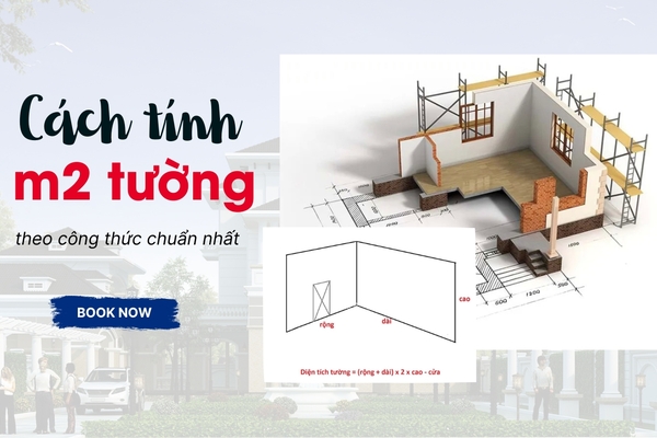 Cách tính m2 tường nhà dễ theo công thức chuẩn nhất